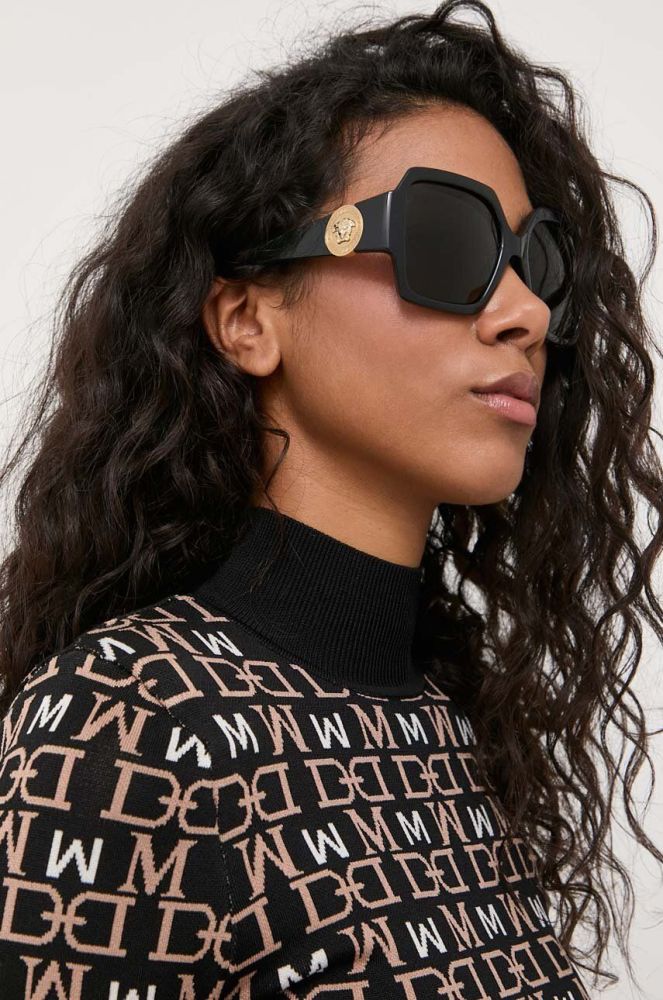 Сонцезахисні окуляри Versace жіночі колір чорний (3374555)
