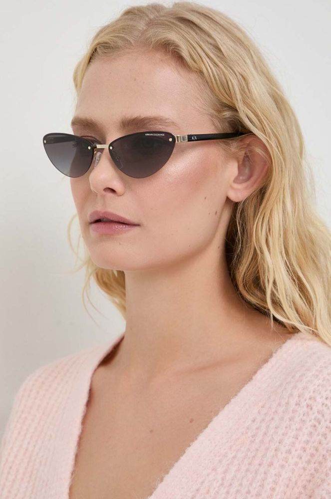 Сонцезахисні окуляри Armani Exchange жіночі колір сірий (3683310)
