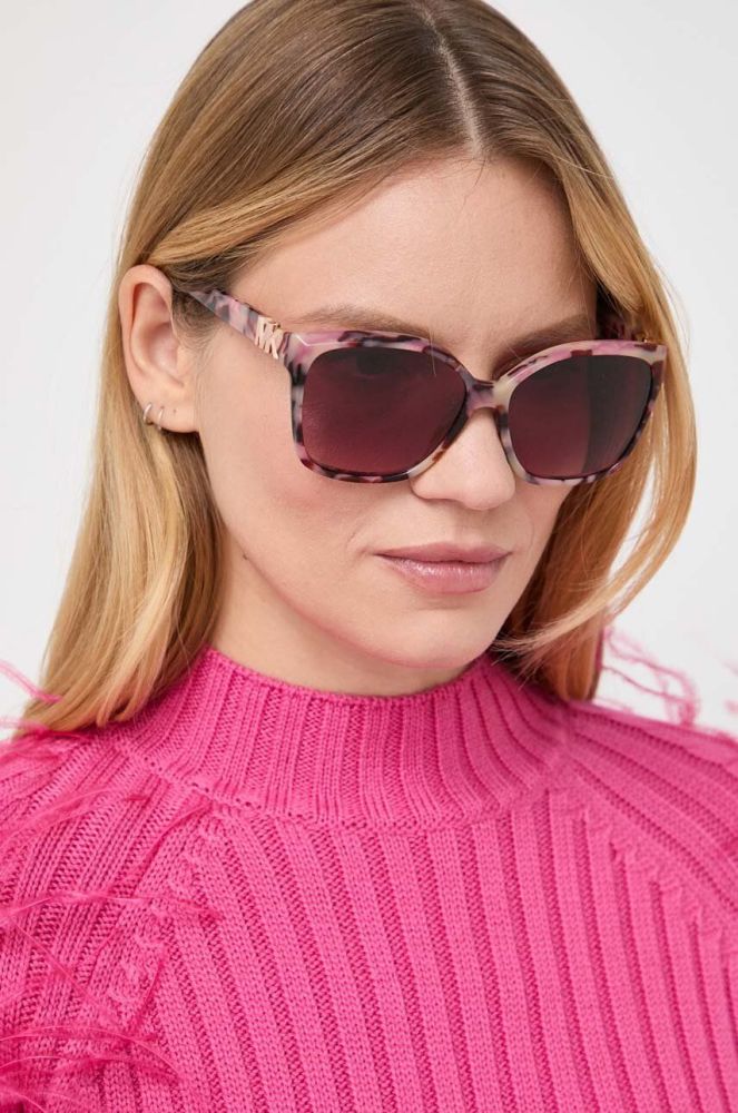 Сонцезахисні окуляри Michael Kors жіночі колір рожевий (3644535)