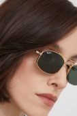 Сонцезахисні окуляри Ray-Ban жіночі колір зелений