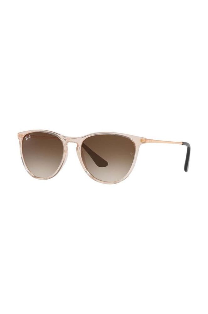 Дитячі сонцезахисні окуляри Ray-Ban Junior Erika колір коричневий 0RJ9060S фото 2