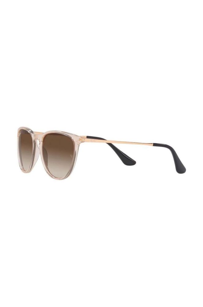 Дитячі сонцезахисні окуляри Ray-Ban Junior Erika колір коричневий 0RJ9060S фото 3