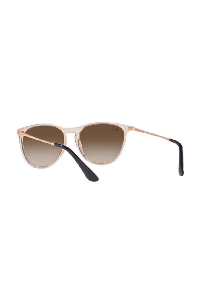 Дитячі сонцезахисні окуляри Ray-Ban Junior Erika колір коричневий 0RJ9060S фото 6