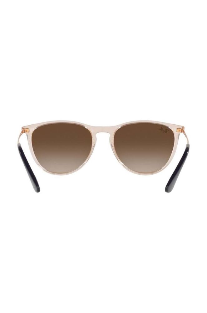 Дитячі сонцезахисні окуляри Ray-Ban Junior Erika колір коричневий 0RJ9060S фото 7