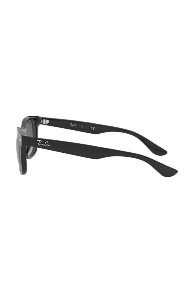 Дитячі сонцезахисні окуляри Ray-Ban Junior New Wayfarer колір чорний 0RJ9052S фото 4