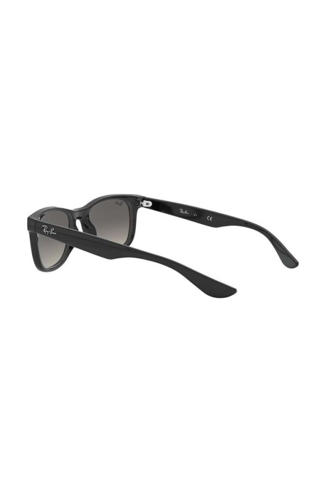 Дитячі сонцезахисні окуляри Ray-Ban Junior New Wayfarer колір чорний 0RJ9052S фото 5
