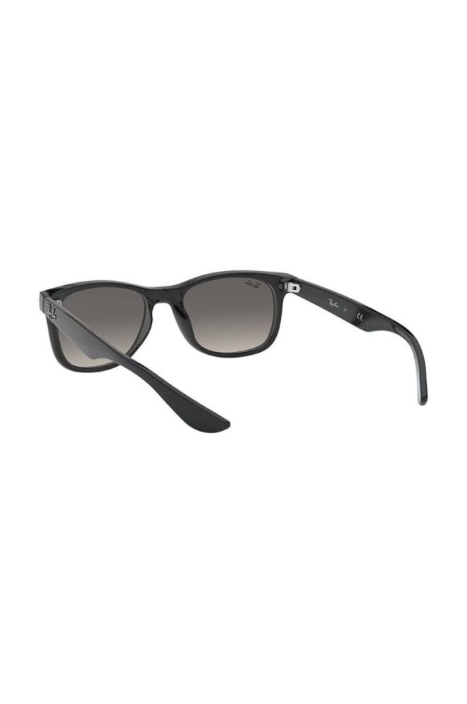 Дитячі сонцезахисні окуляри Ray-Ban Junior New Wayfarer колір чорний 0RJ9052S фото 6