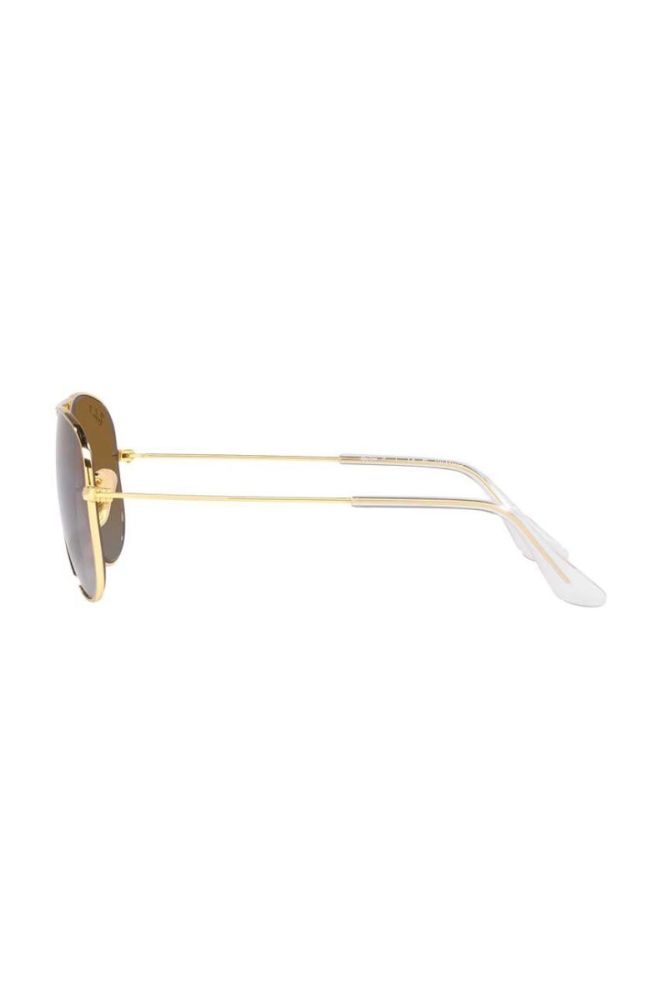 Дитячі сонцезахисні окуляри Ray-Ban Junior Aviator колір коричневий 0RJ9506S-Polarized фото 4