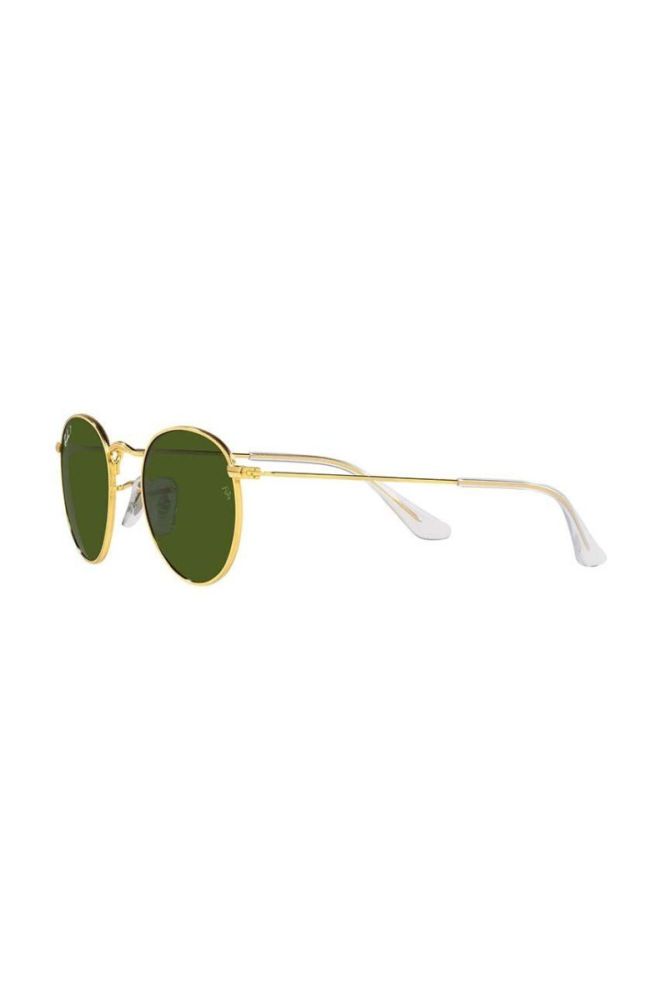 Дитячі сонцезахисні окуляри Ray-Ban Round Kids колір зелений 0RJ9547S-Polarized фото 3