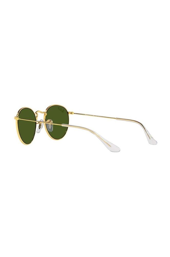 Дитячі сонцезахисні окуляри Ray-Ban Round Kids колір зелений 0RJ9547S-Polarized фото 5