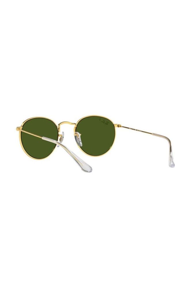 Дитячі сонцезахисні окуляри Ray-Ban Round Kids колір зелений 0RJ9547S-Polarized фото 6