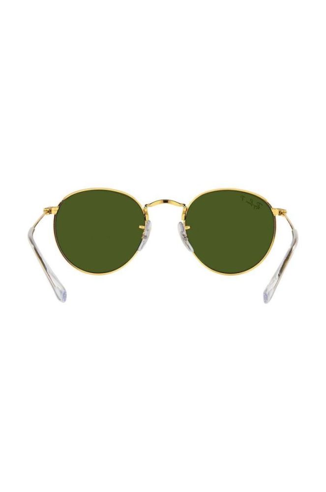 Дитячі сонцезахисні окуляри Ray-Ban Round Kids колір зелений 0RJ9547S-Polarized фото 7