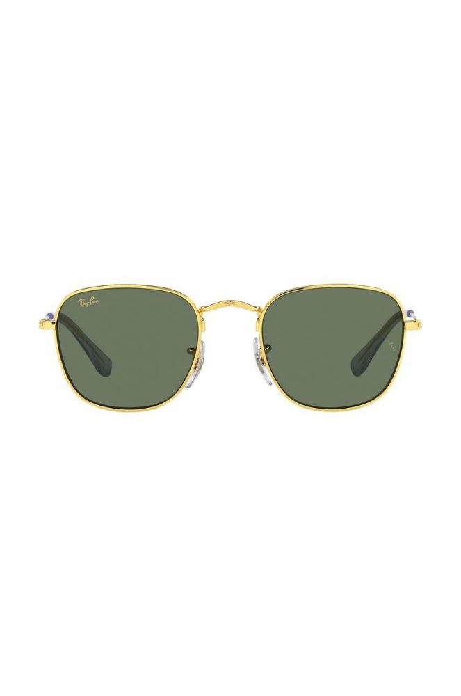 Дитячі сонцезахисні окуляри Ray-Ban Frank Kids колір зелений 0RJ9557S (3336951)