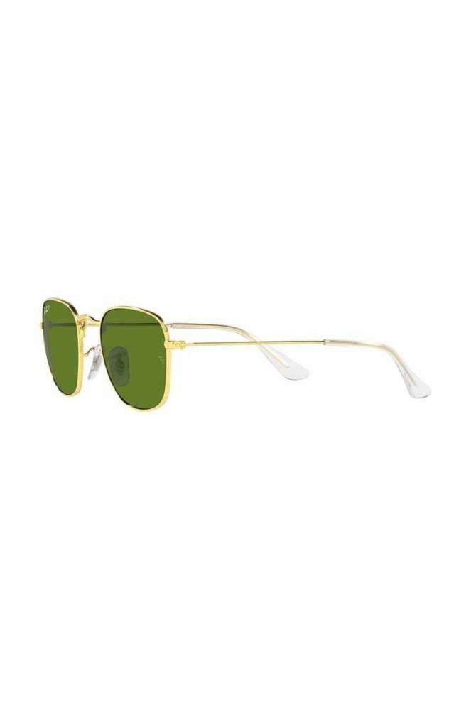 Дитячі сонцезахисні окуляри Ray-Ban Frank Kids колір зелений 0RJ9557S-Polarized фото 3