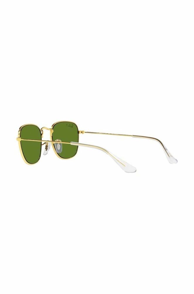 Дитячі сонцезахисні окуляри Ray-Ban Frank Kids колір зелений 0RJ9557S-Polarized фото 5