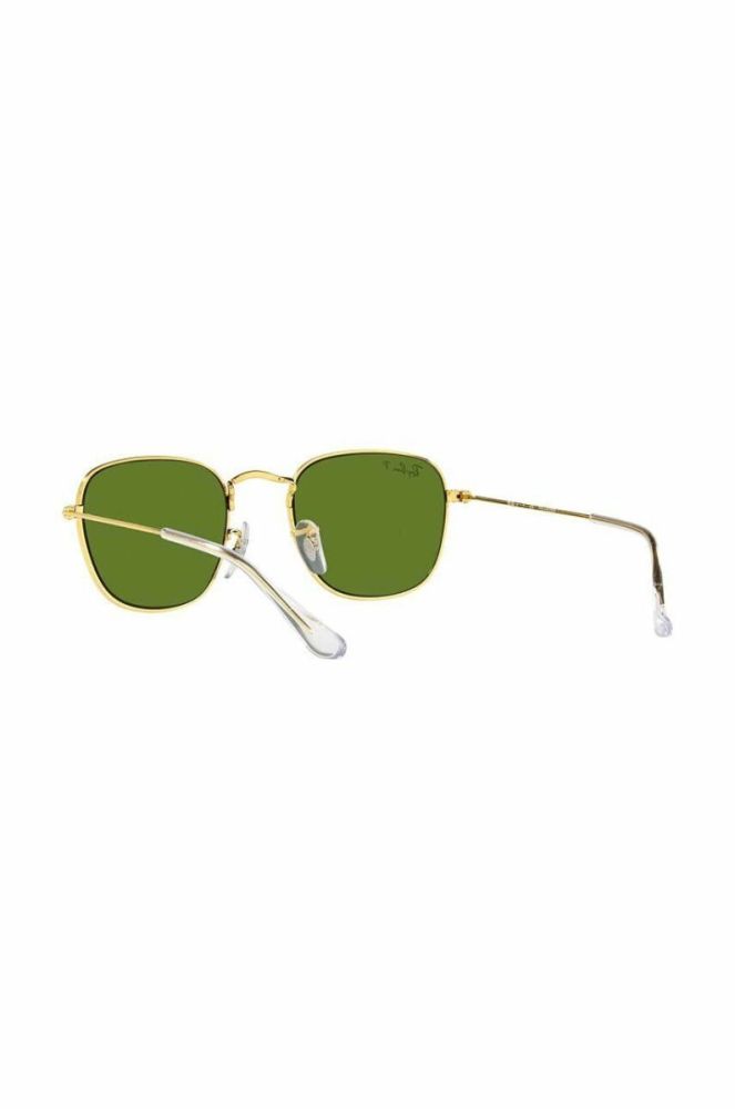 Дитячі сонцезахисні окуляри Ray-Ban Frank Kids колір зелений 0RJ9557S-Polarized фото 6
