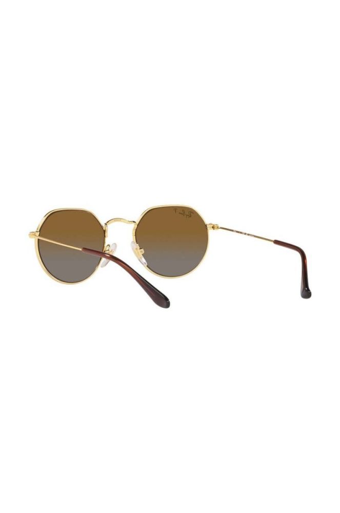 Дитячі сонцезахисні окуляри Ray-Ban Junior Jack колір коричневий 0RJ9565S-Polarized фото 6
