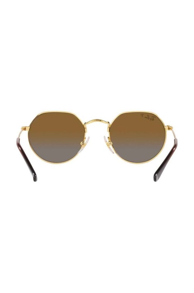 Дитячі сонцезахисні окуляри Ray-Ban Junior Jack колір коричневий 0RJ9565S-Polarized фото 7