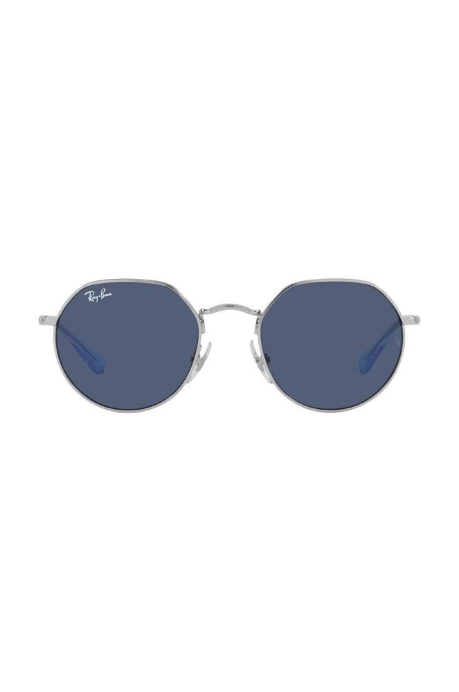 Дитячі сонцезахисні окуляри Ray-Ban Junior Jack 0RJ9565S колір блакитний