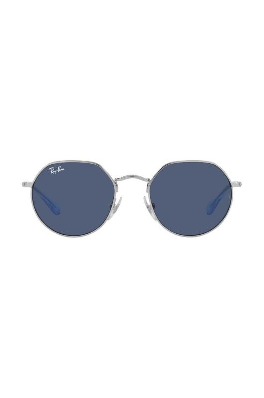 Дитячі сонцезахисні окуляри Ray-Ban Junior Jack 0RJ9565S колір блакитний