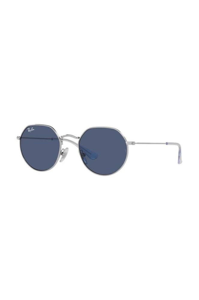 Дитячі сонцезахисні окуляри Ray-Ban Junior Jack 0RJ9565S колір блакитний фото 2