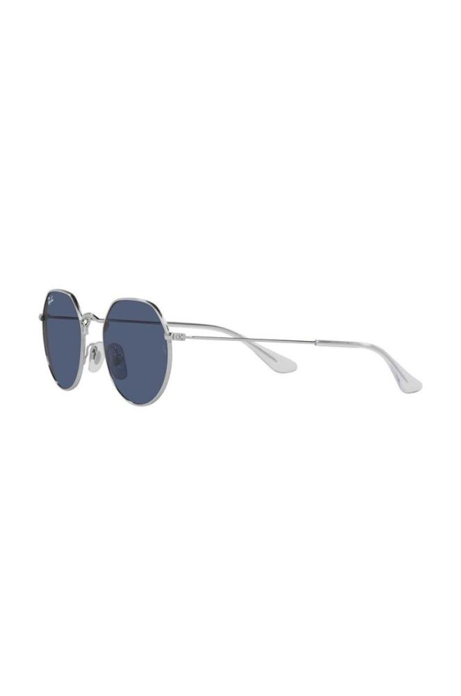 Дитячі сонцезахисні окуляри Ray-Ban Junior Jack 0RJ9565S колір блакитний фото 3