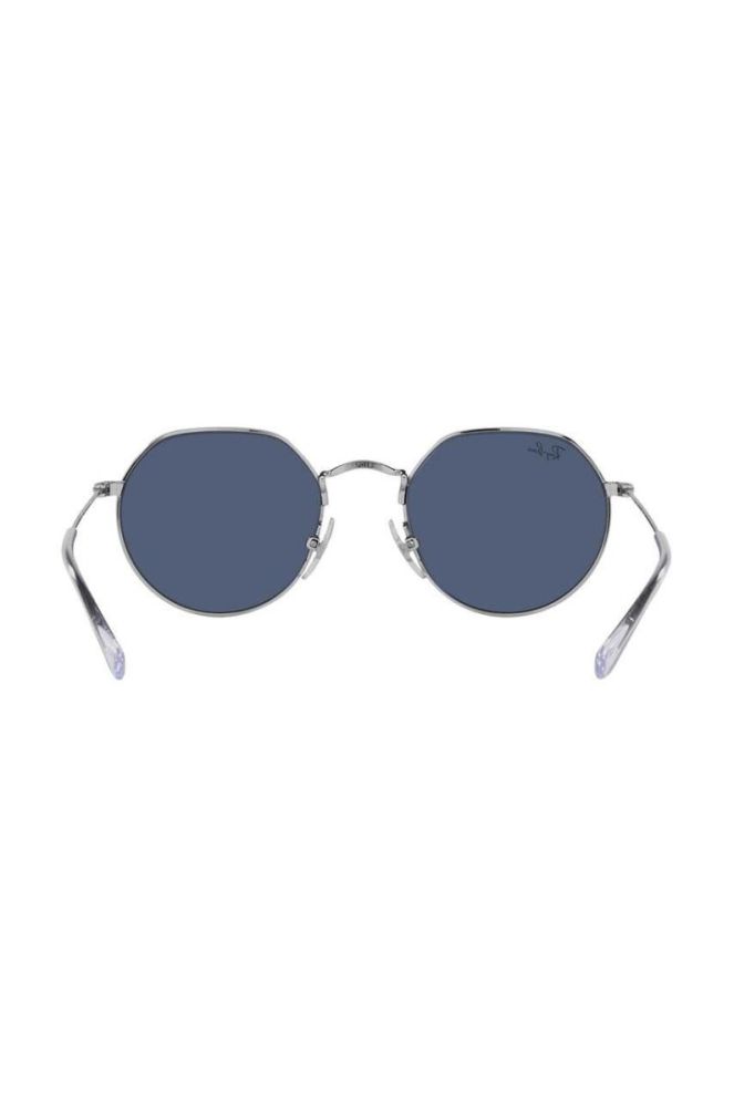 Дитячі сонцезахисні окуляри Ray-Ban Junior Jack 0RJ9565S колір блакитний фото 7