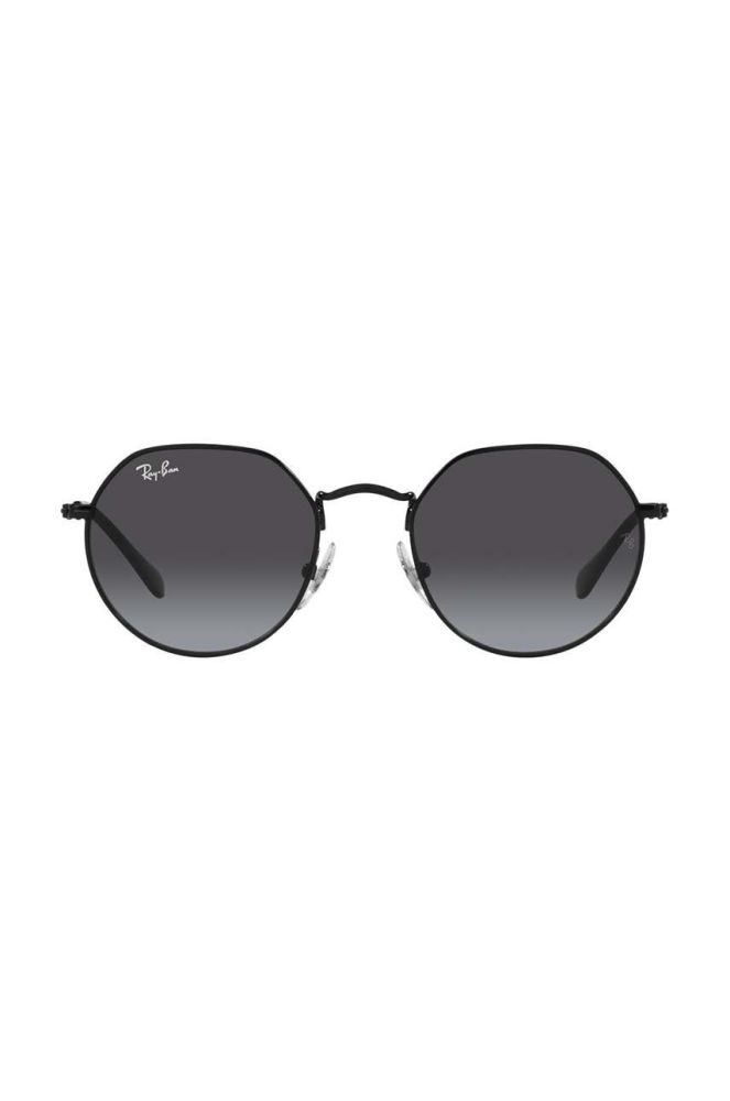 Дитячі сонцезахисні окуляри Ray-Ban Junior Jack колір чорний 0RJ9565S