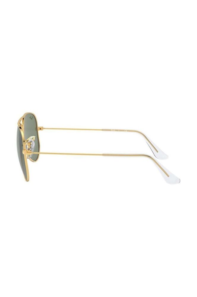 Дитячі сонцезахисні окуляри Ray-Ban Junior Aviator колір зелений 0RJ9506S фото 4