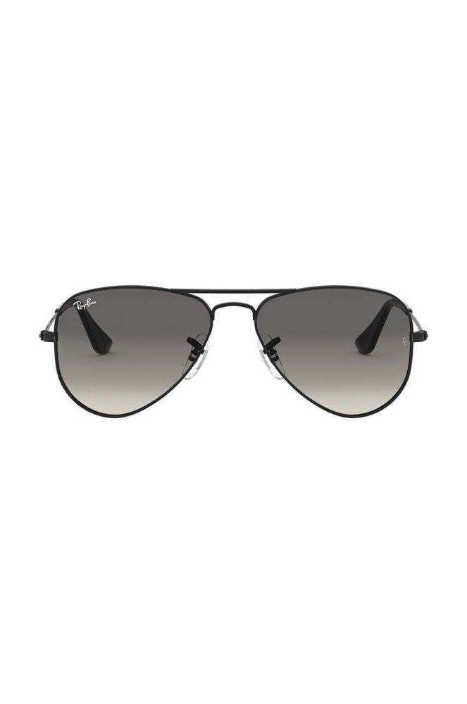 Дитячі сонцезахисні окуляри Ray-Ban Junior Aviator колір чорний 0RJ9506S