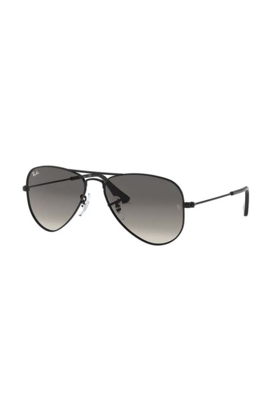 Дитячі сонцезахисні окуляри Ray-Ban Junior Aviator колір чорний 0RJ9506S фото 2