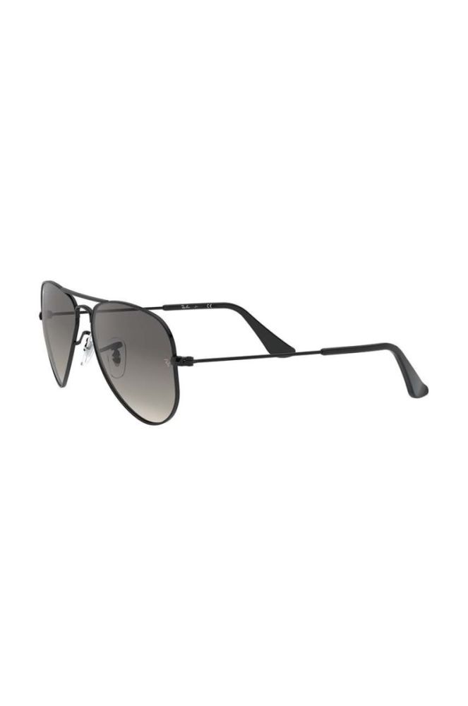 Дитячі сонцезахисні окуляри Ray-Ban Junior Aviator колір чорний 0RJ9506S фото 3