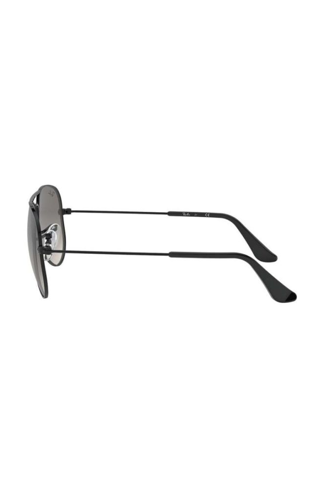 Дитячі сонцезахисні окуляри Ray-Ban Junior Aviator колір чорний 0RJ9506S фото 4