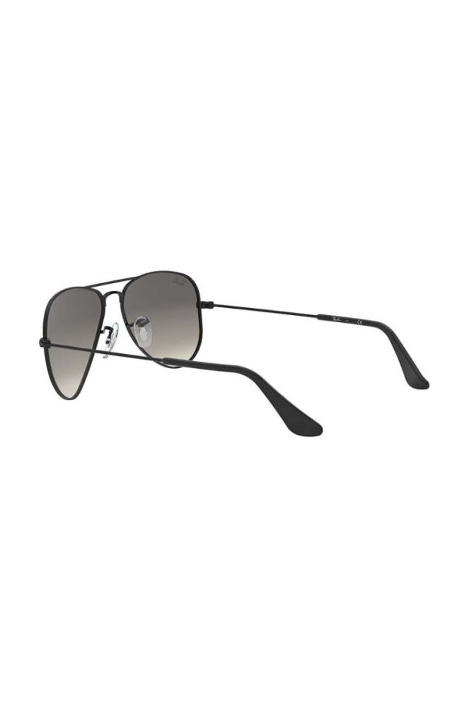 Дитячі сонцезахисні окуляри Ray-Ban Junior Aviator колір чорний 0RJ9506S фото 5