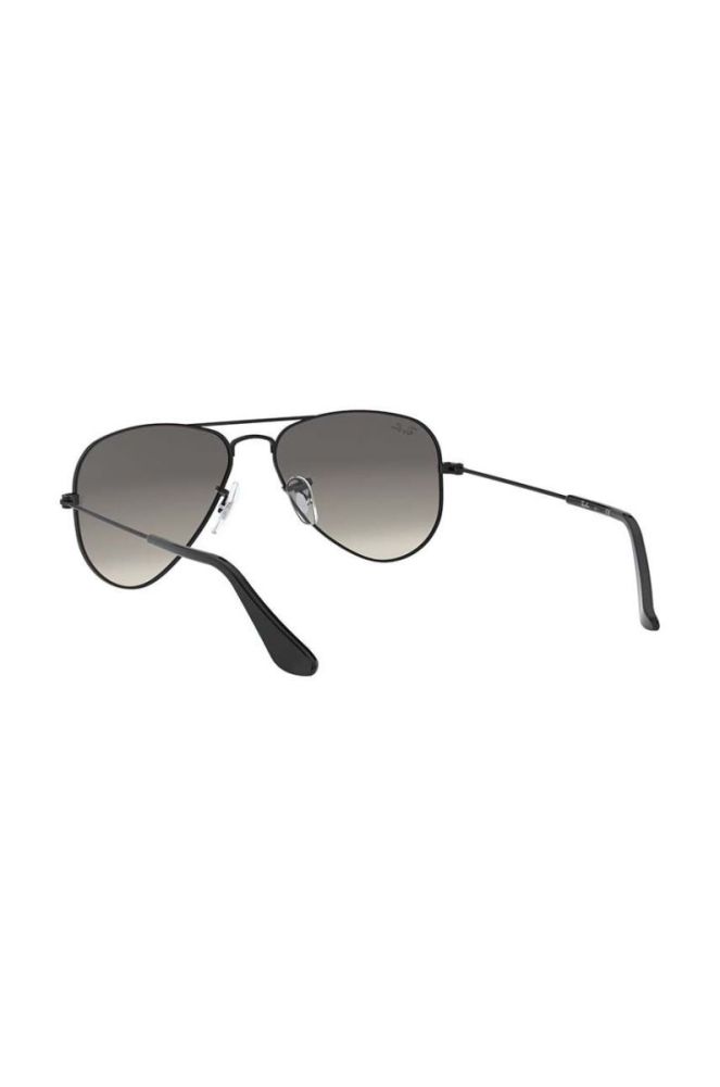 Дитячі сонцезахисні окуляри Ray-Ban Junior Aviator колір чорний 0RJ9506S фото 6