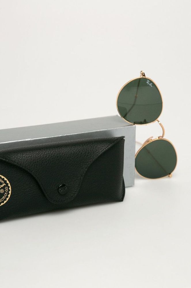 Сонцезахисні окуляри Ray-Ban чоловічі колір золотий (875139) фото 5