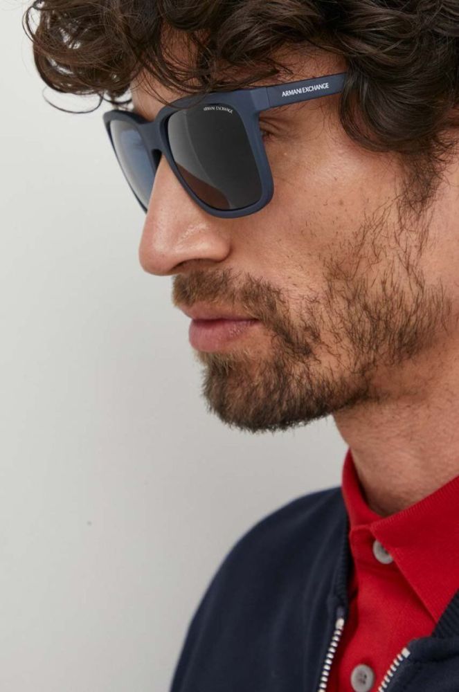 Сонцезахисні окуляри Armani Exchange чоловічі колір блакитний (1840419) фото 6