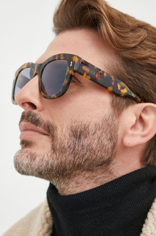 Сонцезахисні окуляри Gucci чоловічі колір коричневий (2547044)