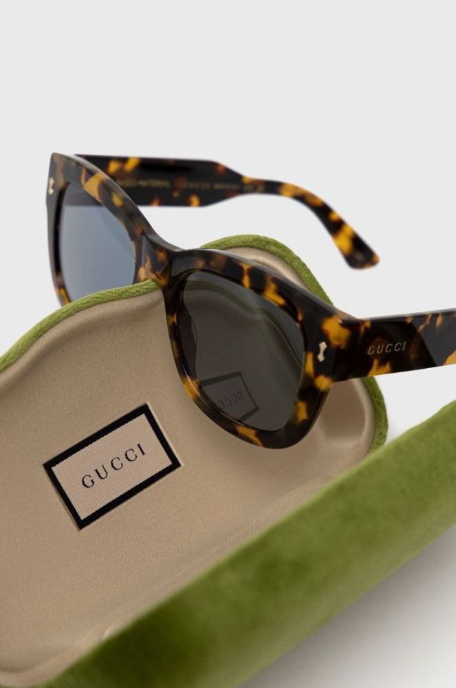 Сонцезахисні окуляри Gucci чоловічі колір коричневий (2547044) фото 4