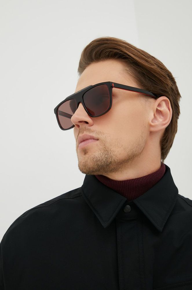Сонцезахисні окуляри Gucci чоловічі колір коричневий (2477343)
