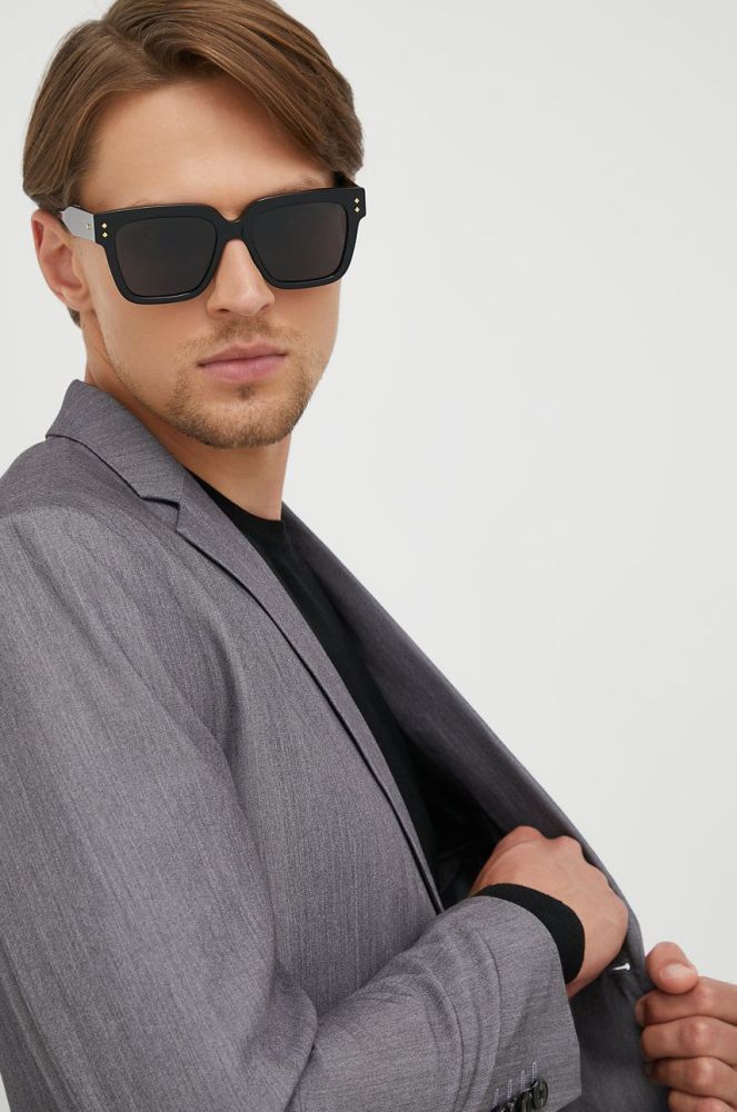 Сонцезахисні окуляри Gucci чоловічі колір чорний (2477351)