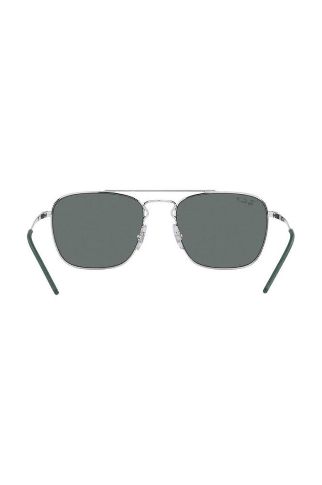 Сонцезахисні окуляри Ray-Ban чоловічі колір срібний фото 7