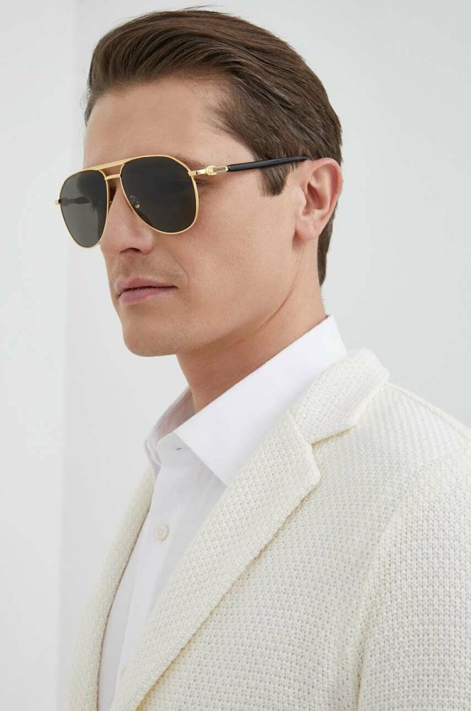 Сонцезахисні окуляри Gucci чоловічі колір чорний (3060900)