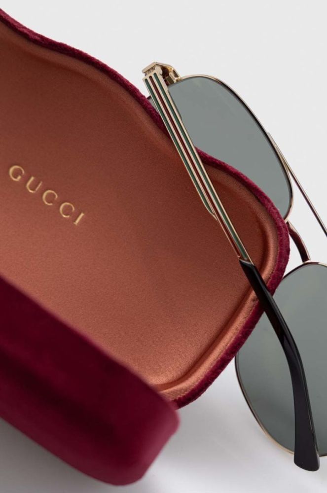 Сонцезахисні окуляри Gucci чоловічі колір чорний (2919145) фото 4