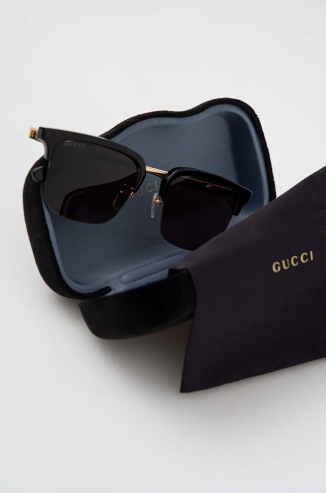 Сонцезахисні окуляри Gucci GG1226S чоловічі колір чорний фото 5