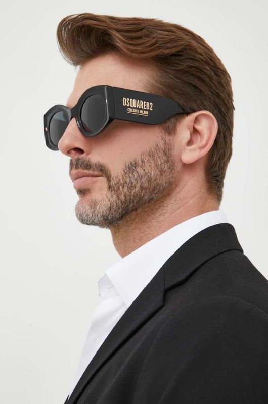 Сонцезахисні окуляри DSQUARED2 чоловічі колір чорний (3213735)