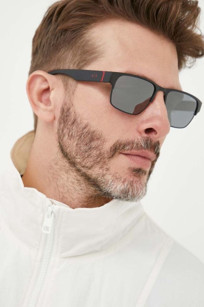 Сонцезахисні окуляри Armani Exchange чоловічі колір чорний (3266252) фото 7