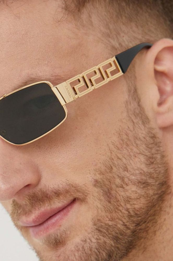Сонцезахисні окуляри Versace чоловічі колір золотий (3385619) фото 7