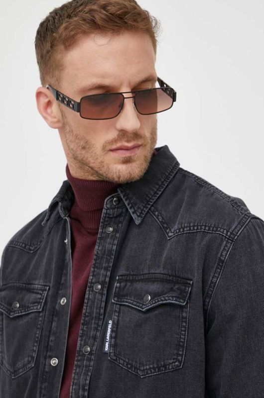 Сонцезахисні окуляри Versace чоловічі колір чорний (3385620)