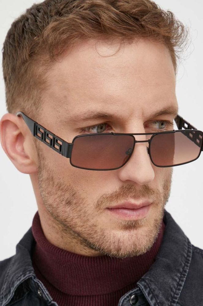 Сонцезахисні окуляри Versace чоловічі колір чорний (3385620) фото 8